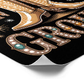 Laarzen op de grond Zwarte Cowgirl Western waar Th Poster (Hoek)