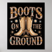 Laarzen op de grond Zwarte Cowgirl Western waar Th Poster (Voorkant)
