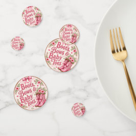 Laarzen, Strikken en Babytenen Ballon Baby Shower Confetti