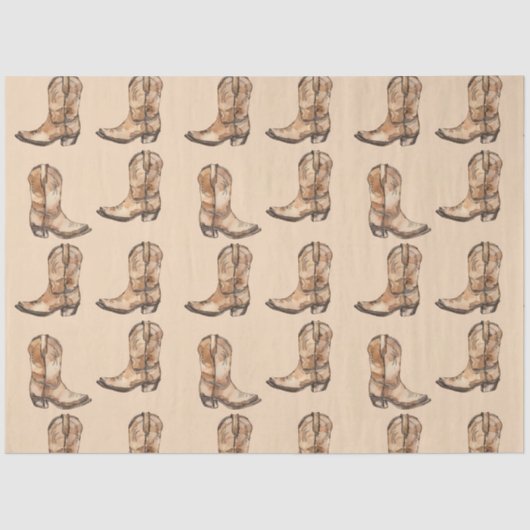 laarzen tissuepapier (Voorkant)