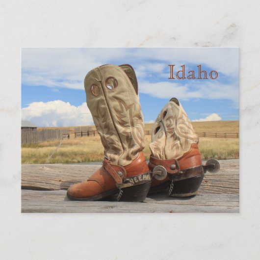 Laarzen uit Idaho Briefkaart (Voorkant)