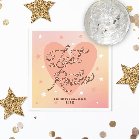 Laarzen van de Laatste Rodeo Cowboy Retro Hart Bru Servet