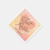 Laarzen van de Laatste Rodeo Cowboy Retro Hart Bru Servet (Hoek)