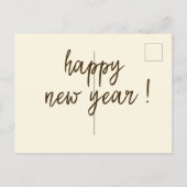 Laat 2024 brullen! Leuke Leopard Print Nieuwjaar Briefkaart (Achterkant)