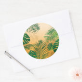 Laat 4 ronde sticker (Envelop)