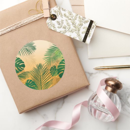 Laat 4 ronde sticker (Geschenken)