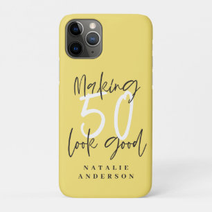Laat 50 er goed uitzien chique verjaardag Case-Mate iPhone case
