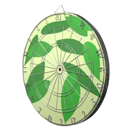 laat abstracte kunst na dartbord (Voorkant Rechts)