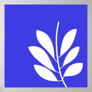 laat abstracte kunst na poster