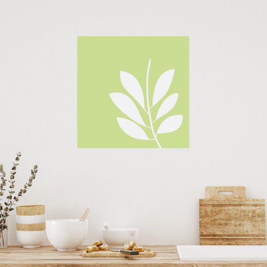 laat abstracte kunst na poster (Keuken)