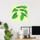 laat abstracte kunst na poster (Thuiskantoor)