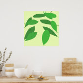 laat abstracte kunst na poster (Keuken)