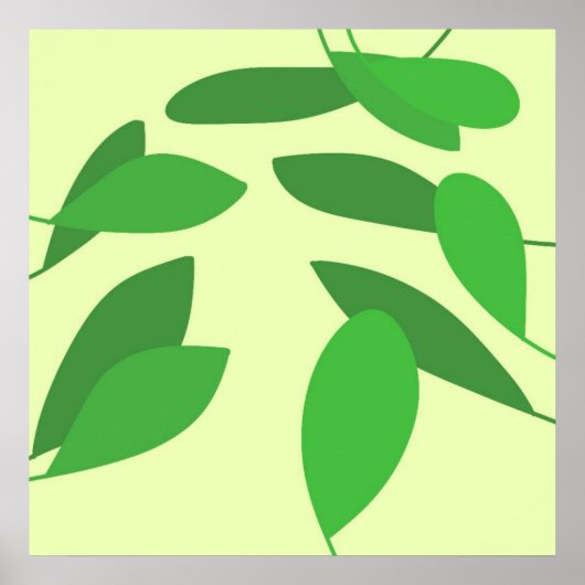 laat abstracte kunst na poster (Voorkant)