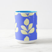 laat abstracte kunst na tweekleurige koffiemok (Center)