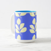 laat abstracte kunst na tweekleurige koffiemok (Voorkant links)