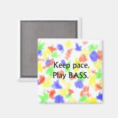 Laat afspelen in zwart tekstontwerp behouden magneet (Voorkant / Achterkant)