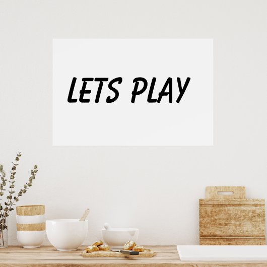 Laat afspelen poster (Keuken)