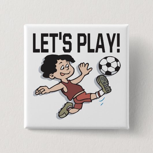Laat afspelen vierkante button 5,1 cm (Voorkant)