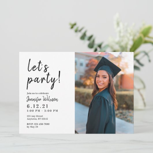Laat Afstuderen 2022 van de de feestviering Kaart (Staand voorkant)