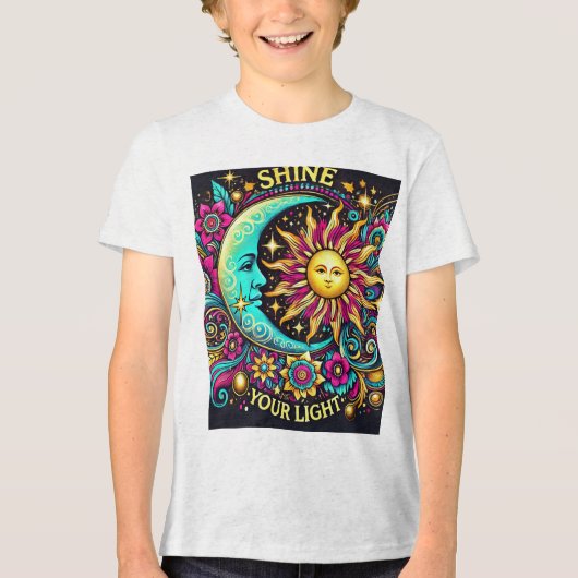 "LAAT ALEXANDRIË UW LICHT SCHIJNEN" Tri-Blend SHIRT (Voorkant)