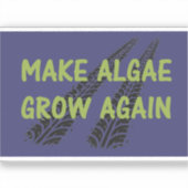 Laat Algen Weer Groeien Sticker (Voorkant)