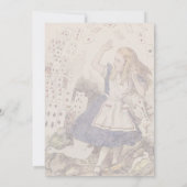 Laat Alice rennen. ~ Uitnodigingen (Achterkant)