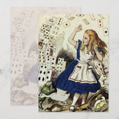 Laat Alice rennen. ~ Uitnodigingen (Voorkant / Achterkant)