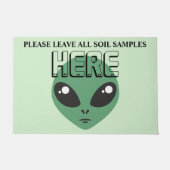 Laat alle bodemmonsters hier, Alien Deurmat (Voorkant)