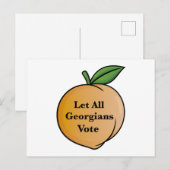 Laat alle Georgiërs stemmen Briefkaart (Voorkant / Achterkant)
