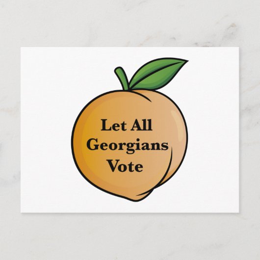 Laat alle Georgiërs stemmen Briefkaart (Voorkant)