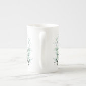 Laat alleen arty Botanical Bone China Mok over (Achterkant)