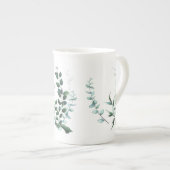 Laat alleen arty Botanical Bone China Mok over (Voorkant rechts)