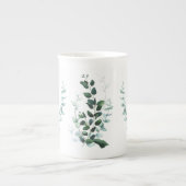Laat alleen arty Botanical Bone China Mok over (Voorkant)