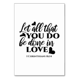 Laat alles geschieden in liefde (1 Kor.16:14) Kaart