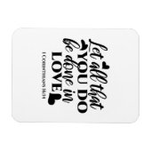 Laat alles geschieden in liefde (1 Kor.16:14) Magneet (Horizontaal)