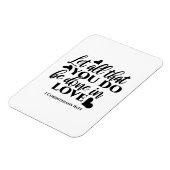 Laat alles geschieden in liefde (1 Kor.16:14) Magneet (Linkerzijde)