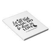 Laat alles geschieden in liefde (1 Kor.16:14) Notitieblok (Schuin)