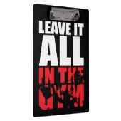 Laat alles in de Gym - Bench - Motivatie pers staa Klembord (Rechts)