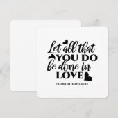 Laat alles in liefde gedaan worden - 1 Kor 16:14 Kaart (Voorkant / Achterkant)