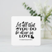 Laat alles met liefde geschieden - 1 Kor 16:14 Kaart (Staand voorkant)