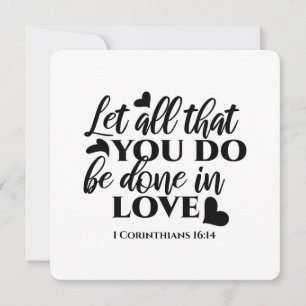 Laat alles met liefde geschieden - 1 Kor 16:14 Kaart