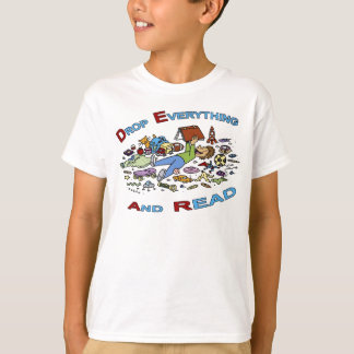Laat alles vallen en lees t-shirt