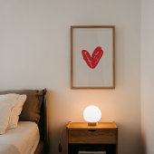 Laat alles wat je doet in liefdesprint gebeuren poster