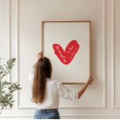 Laat alles wat je doet in liefdesprint gebeuren poster