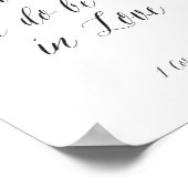 Laat alles wat je doet in Love Poster (Hoek)