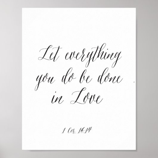 Laat alles wat je doet in Love Poster (Voorkant)
