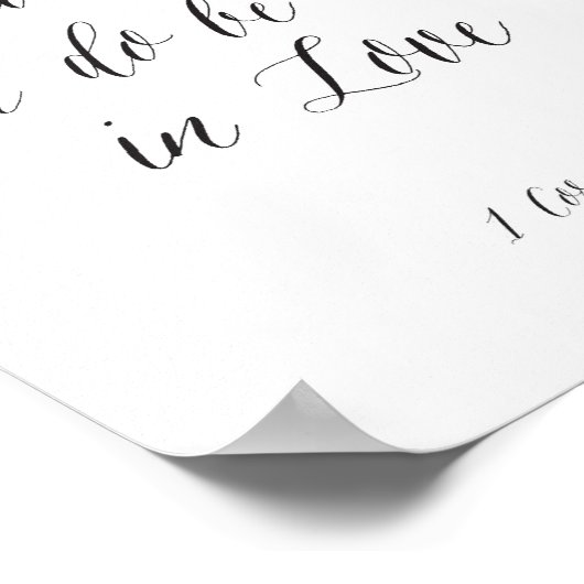 Laat alles wat je doet in Love Poster (Hoek)