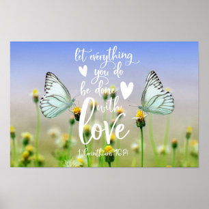 Laat alles wat je doet met liefde gedaan worden poster