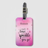 Laat altijd een beetje spaarpjes op maat achter bagagelabel (Voorkant (verticaal))