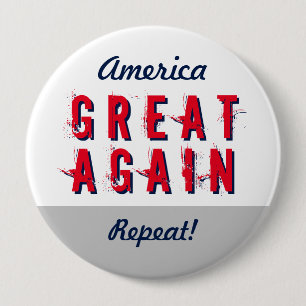 Laat Amerika opnieuw een aangepaste verklaring her Ronde Button 4,0 Cm